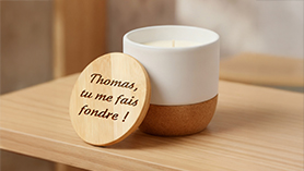 Bougie personnalisée